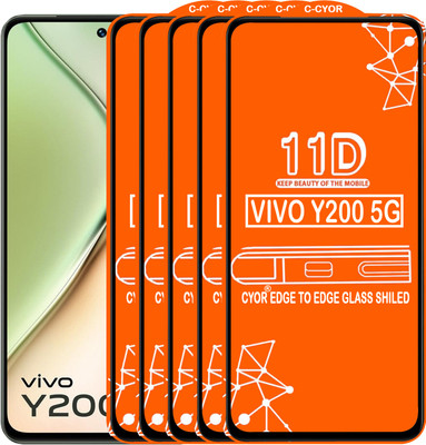CYOR Edge To Edge Tempered Glass for VIVO Y200 5G(Pack of 5)