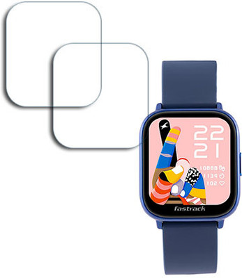 SOMTONE Edge To Edge Tempered Glass for Fastrack Reflex Vybe Smartwatch Bright HD Display 1.5 inch CREEN GUARD(Pack of 2)