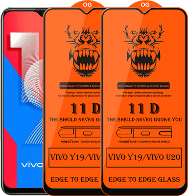 Forego Edge To Edge Tempered Glass for Vivo U20(Pack of 2)