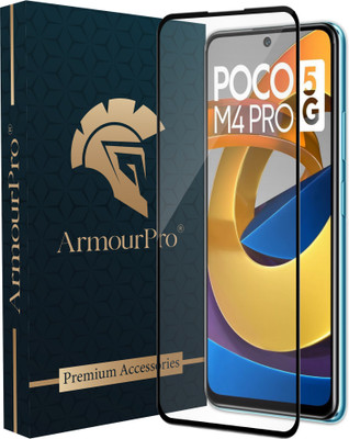 ArmourPro Edge To Edge Tempered Glass for Poco M4 Pro 5G, M4 Pro 5G(Pack of 1)