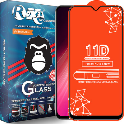 Roxel Edge To Edge Tempered Glass for Redmi Note 8(Pack of 1)