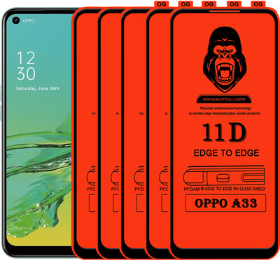 Rofix star Edge To Edge Tempered Glass for OPPO A33(Pack of 5)