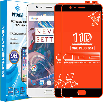 PFOAM Edge To Edge Tempered Glass for OnePlus 3(Pack of 2)