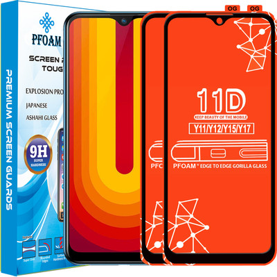 PFOAM Edge To Edge Tempered Glass for VIVO Y12(Pack of 2)