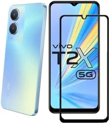 SM Styles Edge To Edge Tempered Glass for Vivo T2x 5G(Pack of 1)