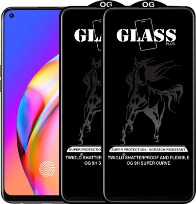 TWIGLO Edge To Edge Tempered Glass for OPPO F19 PRO PLUS 5G(Pack of 2)
