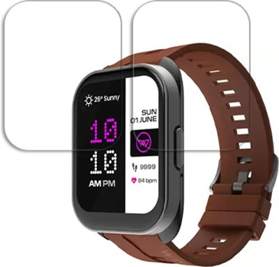 SOMTONE Edge To Edge Tempered Glass for Wings Urbana 2.01 inch SMARTWATCH SCREEN GUARD(Pack of 2)