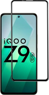 DMJHP Edge To Edge Tempered Glass for iQoo Z9 5G(Pack of 1)