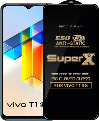 Qyist Edge To Edge Tempered Glass for VIVO T1 5G(Pack of 1)