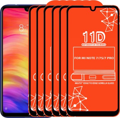 MGito Edge To Edge Tempered Glass for FOR REDMI NOTE 7, REDMI NOTE 7S, REDMI NOTE 7 PRO, VIVO S1, VIVO S1 PRO, VIVO Z1X, VIVO V11, VIVO V11i, Vivo V11 Pro(Pack of 6)
