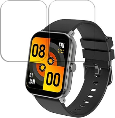 SOMTONE Edge To Edge Tempered Glass for GIZMORE GizFit 910 Ultra 1.69 inch SMARTWATCH SCREEN GUARD(Pack of 2)