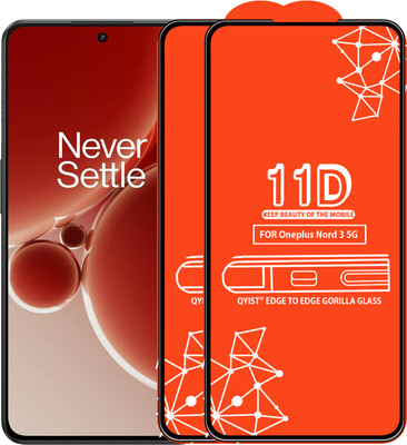Qyist Edge To Edge Tempered Glass for Oneplus Nord 3 5G(Pack of 2)