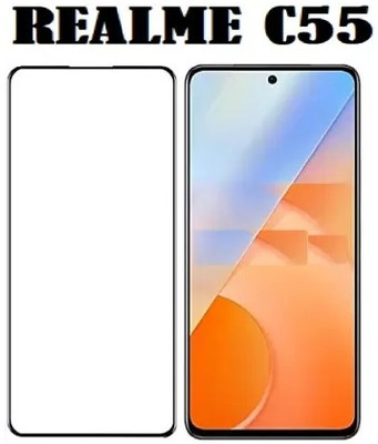 GLOBALCASE Edge To Edge Tempered Glass for Realme C55, realme C55(Pack of 1)