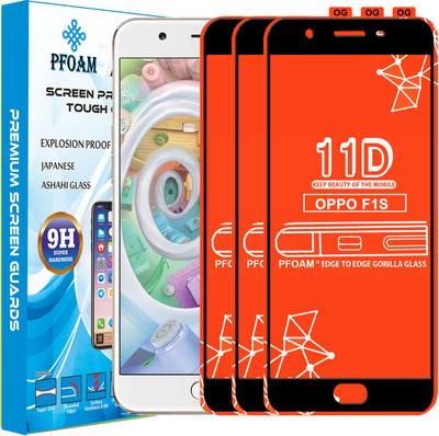 PFOAM Edge To Edge Tempered Glass for Oppo F1s(Pack of 3)