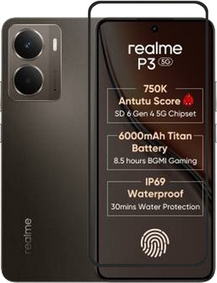 Hyper Edge To Edge Tempered Glass for REALME P3 5G(Pack of 1)