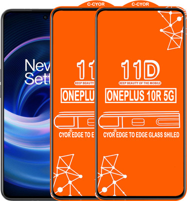CYOR Edge To Edge Tempered Glass for ONEPLUS 10R 5G(Pack of 2)