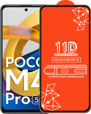 Qyist Edge To Edge Tempered Glass for Poco M4 Pro 5G(Pack of 1)