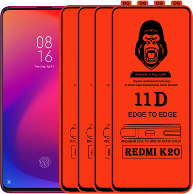 Rofix star Edge To Edge Tempered Glass for Mi K20(Pack of 4)