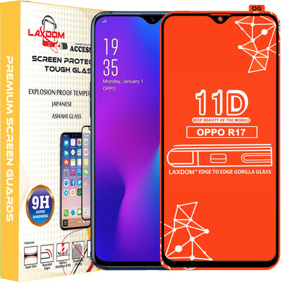 Laxdom Edge To Edge Tempered Glass for OPPO R17(Pack of 1)