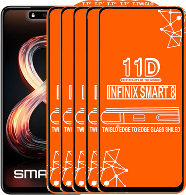 Flipkart SmartBuy Edge To Edge Tempered Glass for INFINIX SMART 8(Pack of 5)