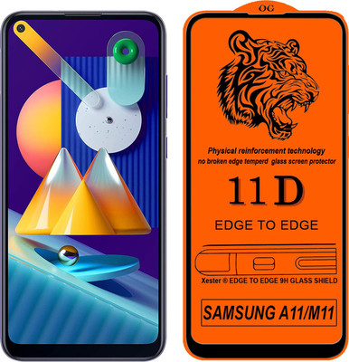 Xester Edge To Edge Tempered Glass for Samsung Galaxy A11(Pack of 1)