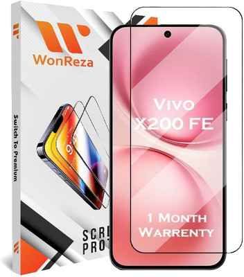 WonReza Edge To Edge Tempered Glass for Vivo X200 FE, Vivo X200 FE 5G Tempered Glass(Pack of 1)