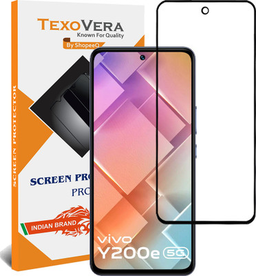 TEXOVERA Edge To Edge Tempered Glass for Vivo Y200e, Vivo Y200E 5G, Oneplus 10T, Redmi Note 10 Pro Max(Pack of 1)