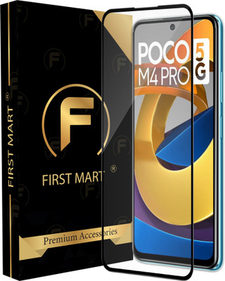 FIRST MART Edge To Edge Tempered Glass for Poco M4 Pro 5G, M4 Pro 5G(Pack of 1)