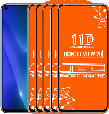 TWIGLO Edge To Edge Tempered Glass for HONOR VIEW 20(Pack of 5)