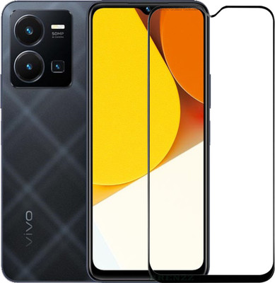 BRENZZ Edge To Edge Tempered Glass for VIVO Y35, vivo y35(Pack of 1)