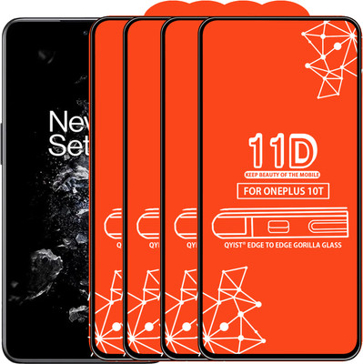 Qyist Edge To Edge Tempered Glass for Oneplus 10T(Pack of 4)