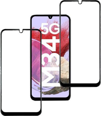 GORILLA PRO Edge To Edge Tempered Glass for Samsung-Galaxy M34 5G, Samsung Galaxy M34(Pack of 2)