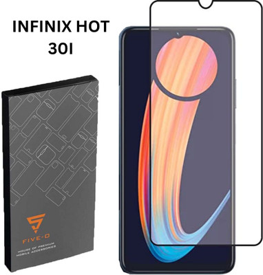 FIVE-O Edge To Edge Tempered Glass for INFINIX HOT _ 30-I(Pack of 2)