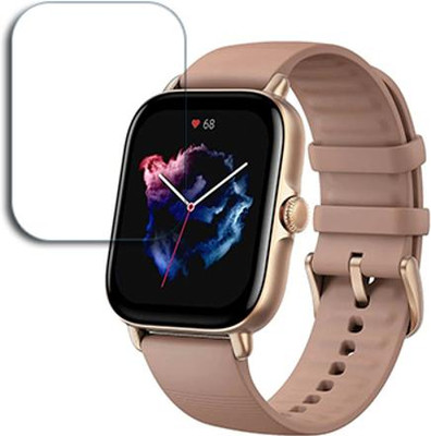 SOMTONE Edge To Edge Tempered Glass for Amazfit GTS 3 SMARTWATCH SCREEN GUARD(Pack of 1)
