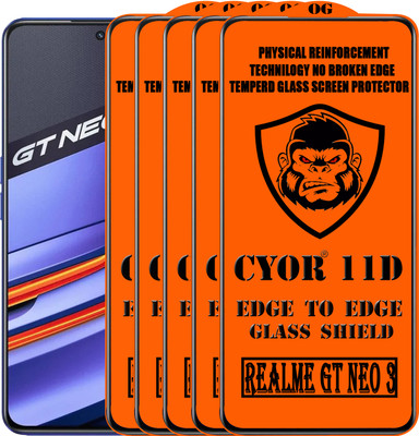 CYOR Edge To Edge Tempered Glass for REALME GT NEO 3(Pack of 5)