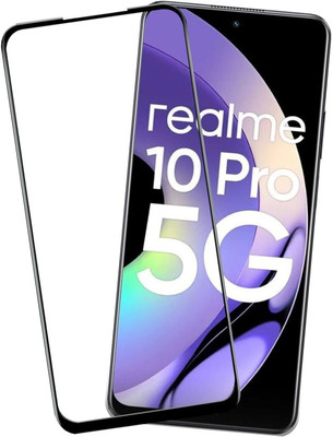 9H Edge To Edge Tempered Glass for Realme 10 Pro 5G-Advanced HD+ Screen Protector with Easy Installation(Pack of 1)