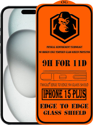 TWIGLO Edge To Edge Tempered Glass for IPHONE 15 PLUS(Pack of 1)