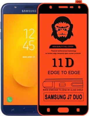 HIE POWER Edge To Edge Tempered Glass for Samsung Galaxy J7 Duo(Pack of 1)