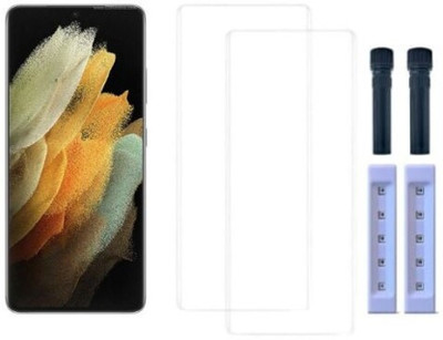 RVTCC Edge To Edge Tempered Glass for Samsung Galaxy S21 Ultra(Pack of 1)