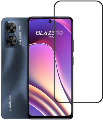 KARTRAY Edge To Edge Tempered Glass for Lava Blaze Pro 5G(Pack of 1)
