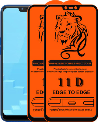 Forego Edge To Edge Tempered Glass for Realme C1(Pack of 2)