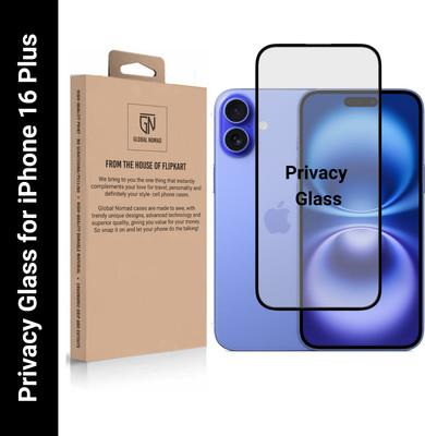 GLOBAL NOMAD Edge To Edge Tempered Glass for Apple iPhone 16 Plus(Pack of 1)