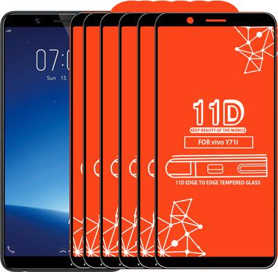 Roxel Edge To Edge Tempered Glass for Vivo Y71I(Pack of 6)