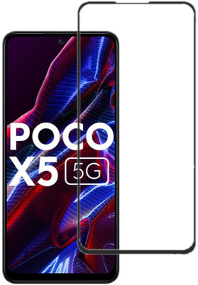 Q Box Edge To Edge Tempered Glass for poco x5(Pack of 1)