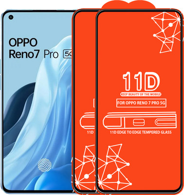Roxel Edge To Edge Tempered Glass for Oppo Reno 7 Pro 5G(Pack of 2)