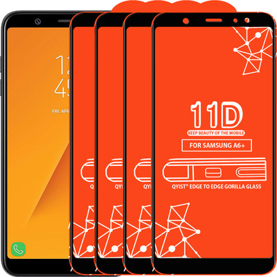Qyist Edge To Edge Tempered Glass for Samsung Galaxy A6 Plus(Pack of 4)