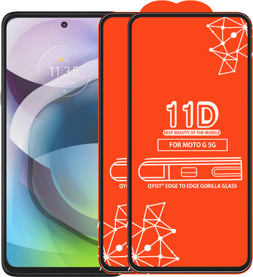 Qyist Edge To Edge Tempered Glass for MOTO G 5G(Pack of 2)