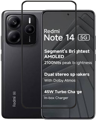 Flipkart SmartBuy Edge To Edge Tempered Glass for REDMI NOTE 14 5G(Pack of 1)