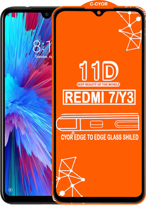CYOR Edge To Edge Tempered Glass for REDMI 7(Pack of 1)