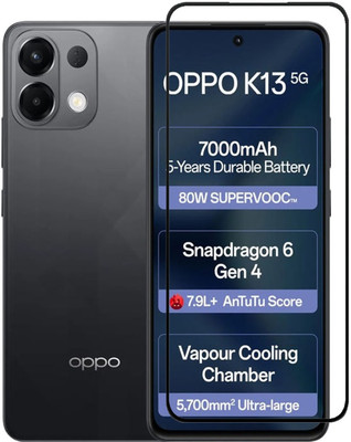 BRENZZ Edge To Edge Tempered Glass for OPPO K13 5G, Oppo K13 5G(Pack of 1)